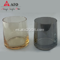 Vaso de vidrio de vidrio de vidrio de whisky de electroplacas ATO